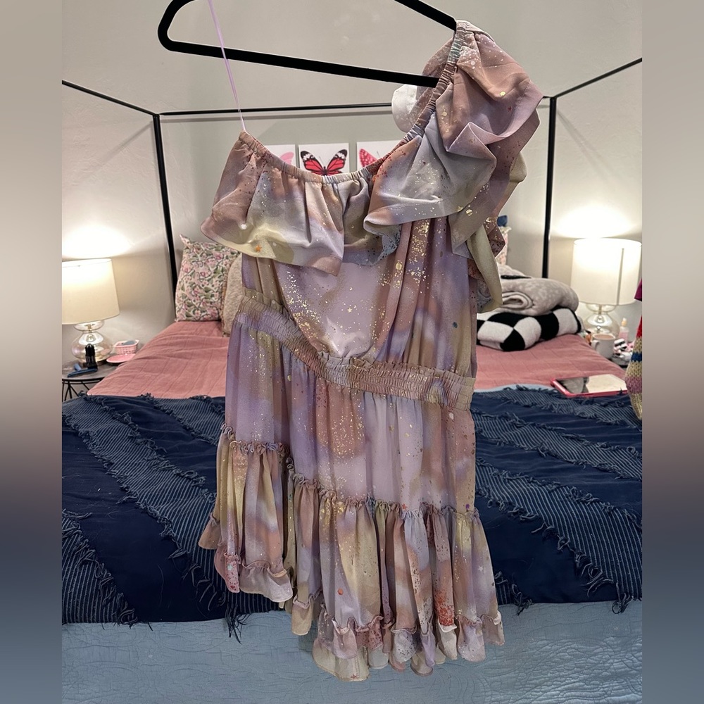 Buddy Love One Shoulder Swing Dress